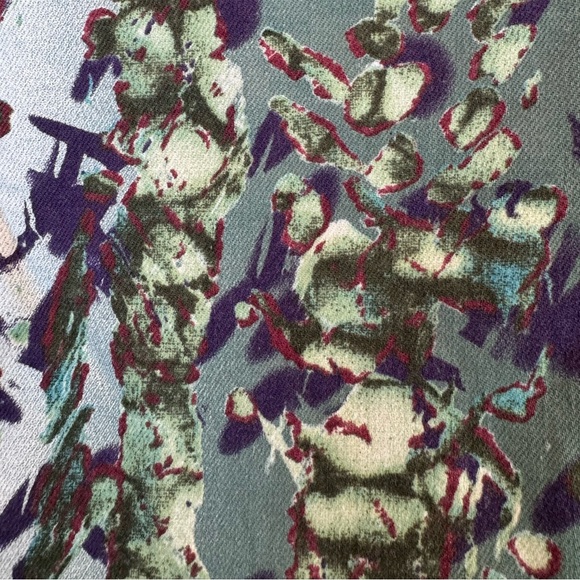 ESCADA SPORT teal green, blue print jean, size 36 EU - Picture 8 of 14